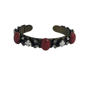 Dannijo Crystal & Resin Cuff Bracelet